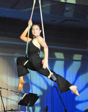 Trapeze Aerialist at Corporate Party